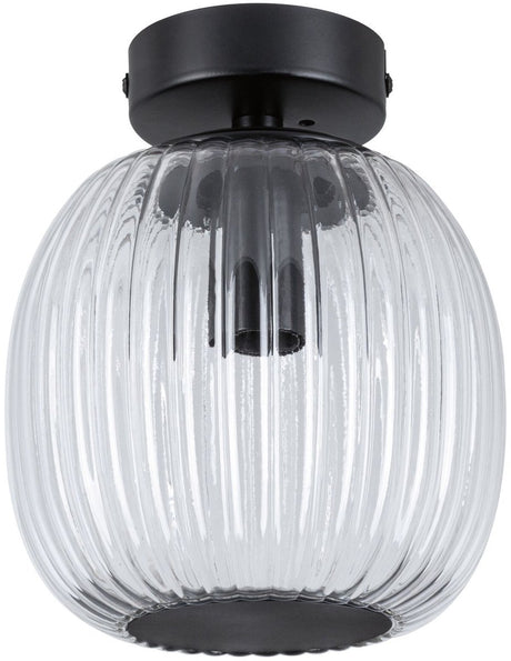 Paulmann LED-Deckenleuchte Ruya IP44 E14 230V max. 20W dimmbares Glas, schwarz matt