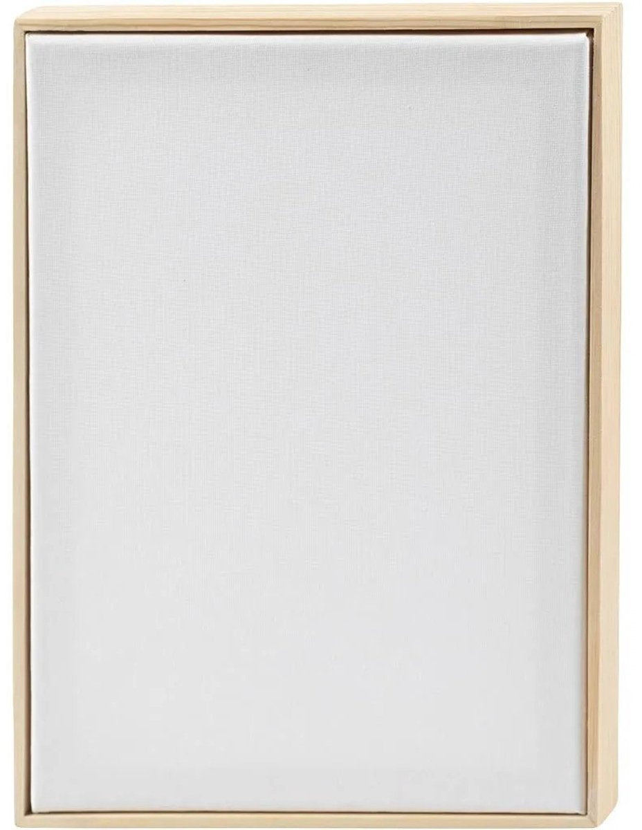 Creativ Company Keilrahmen mit Rahmen, A4, Größe 21x29,7 cm, 280 g, weiß, 1 Stück