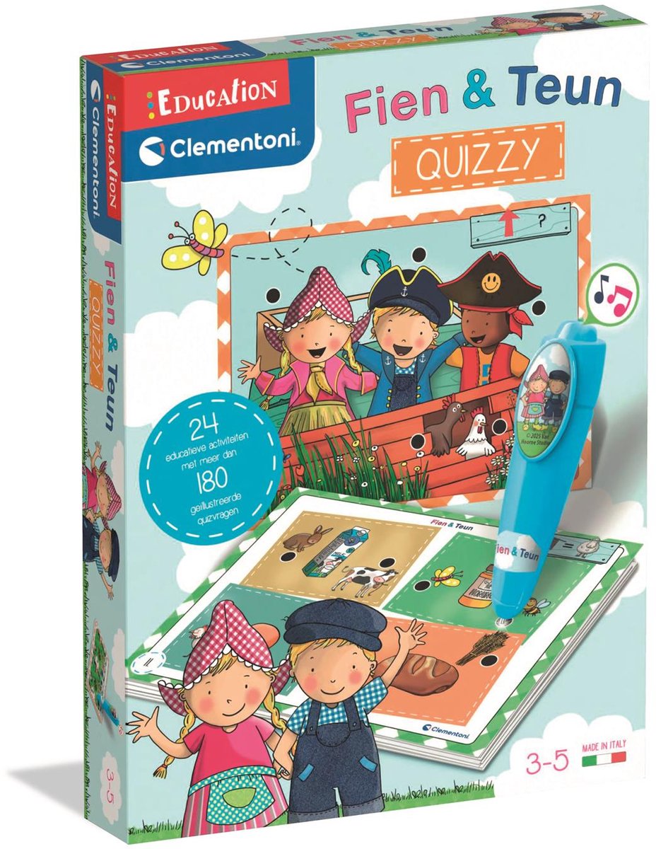 Clementoni Education – Lernspiel Fien und Teun Quizzy