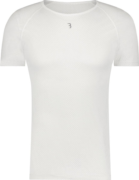 Bbb cycling ondershirt wielrennen meshlayer - onderkleding wielrennen - ondershirt fietsen sportshirt - onderkleding wielrennen - korte mouwen - wit - maat xs s buw-09