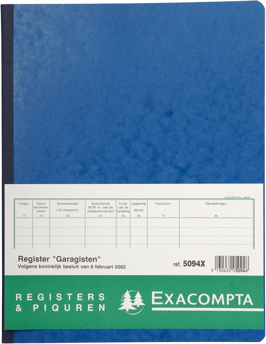 Exacompta Piqure 32x25 Garagen 80 Bl - sortiert - 5094x