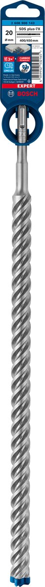 Bosch Zubehör Expert SDS Plus-7x Bohrhammer 20 x 400 x 450 mm – 1 Stück – 2608900143