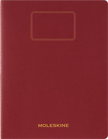 Moleskine-Studentennotizbuch XXL – weiches Kraftpapier – liniert – rot