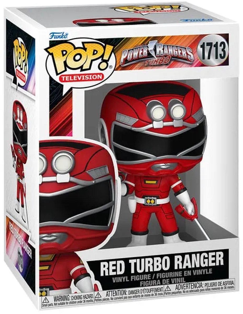 Funko pop television: power rangers turbo - red turbo ranger - pop #1713