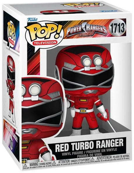 Funko pop television: power rangers turbo - red turbo ranger - pop #1713