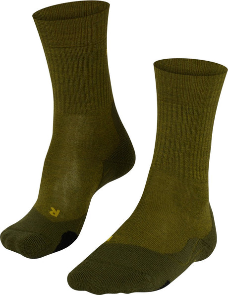 Falke TK2 Wool Anti-Blister Wandersocken aus dickem Woll-Funktionsmaterial Herren Grün - Größe 44-45