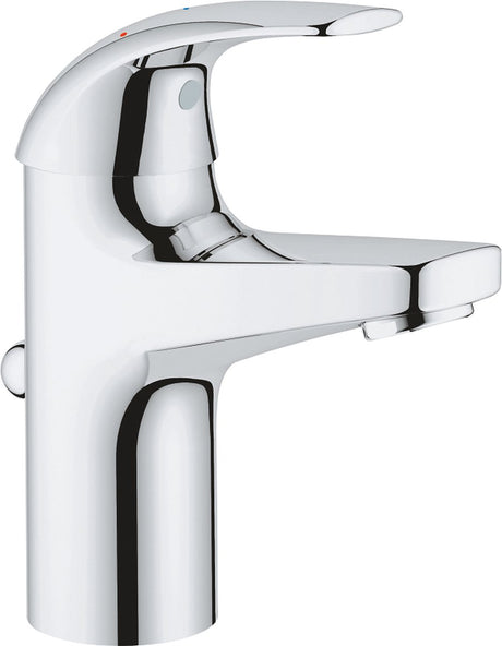 Grohe Quickfix Start Curve Waschtischarmatur – Ecojoy – mit Ablaufgarnitur – Chrom – wassersparend