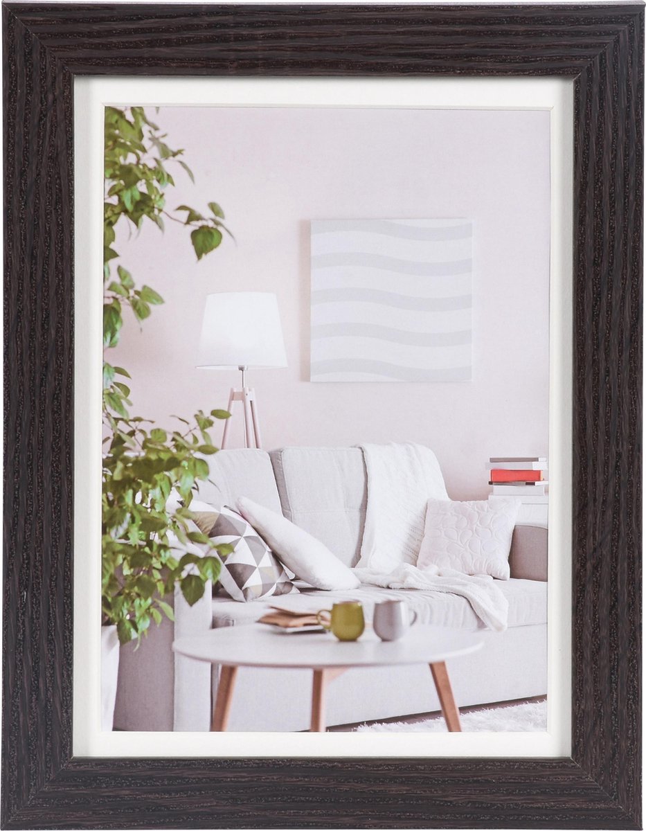 Henzo-Fotorahmen – modern – Fotogröße 15 x 20 cm – dunkelbraun