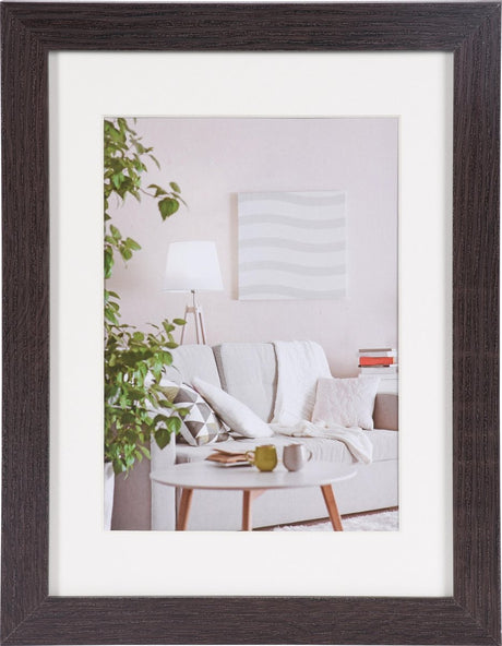 Henzo-Fotorahmen – modern – Fotogröße 18 x 24 cm – dunkelbraun