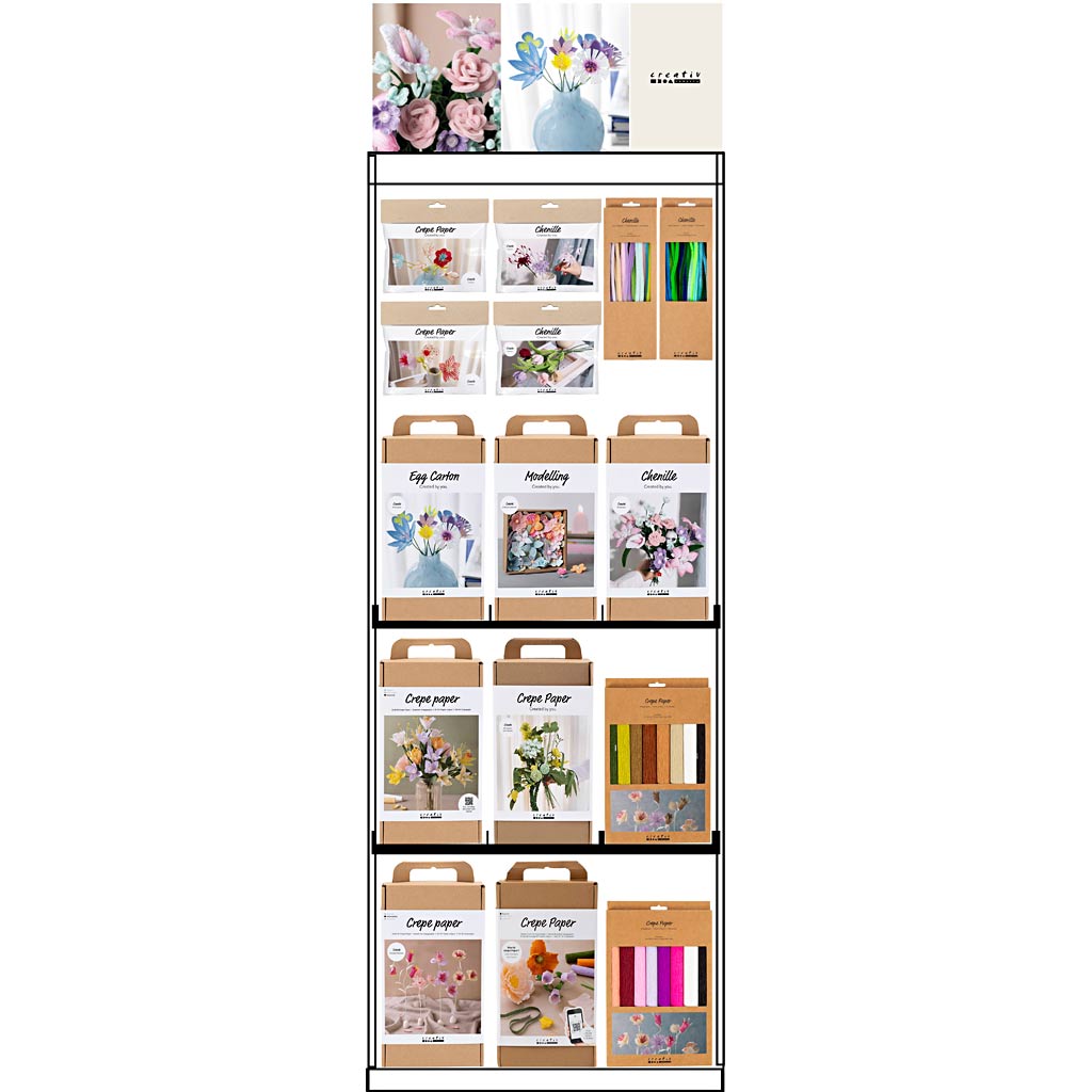Https: www.cchobby.nl Bodendisplay-unassembled-category-flower-mix-adult-h-1580-mm-l-600-mm-b-400-mm-99-unit-1-piece