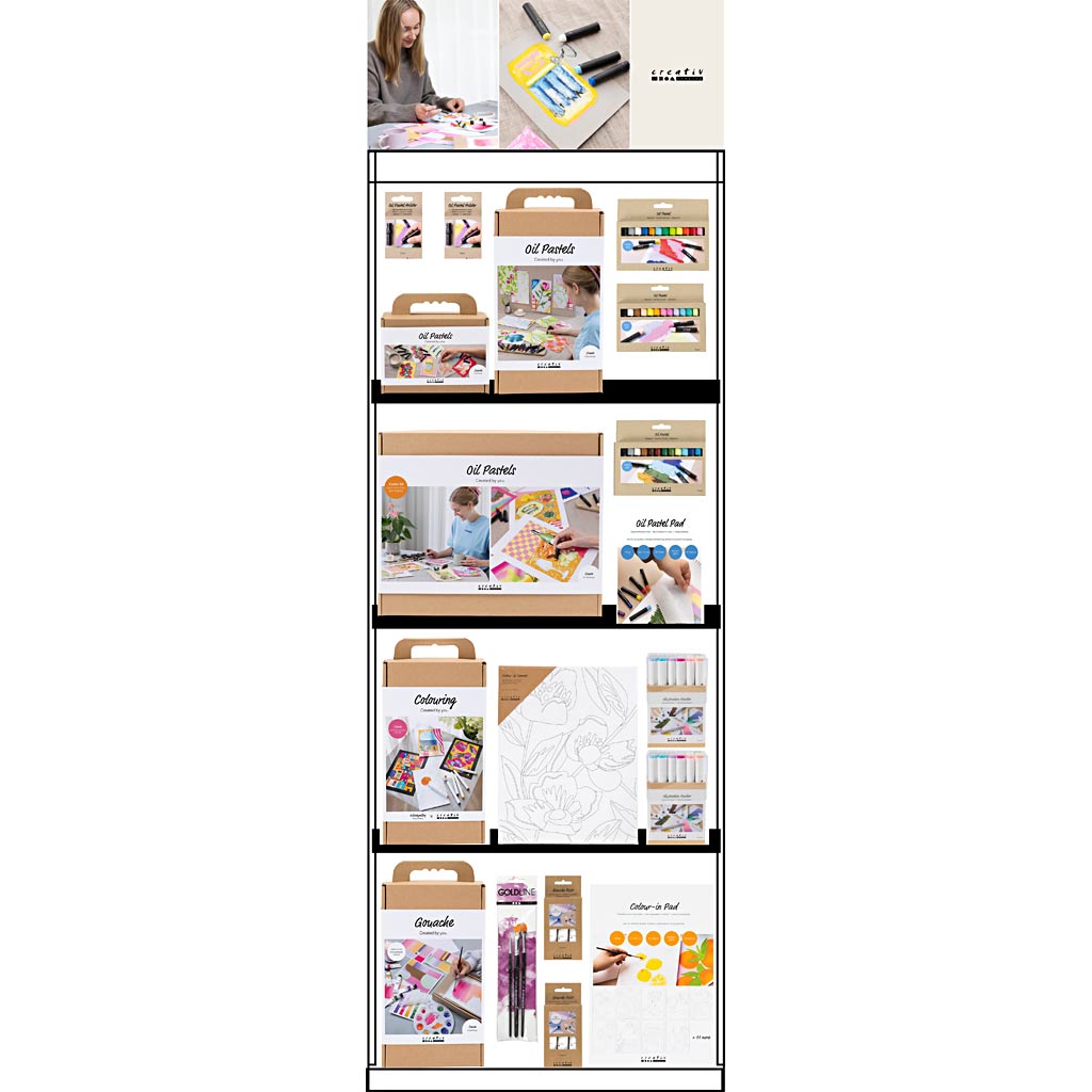 Https: www.cchobby.nl vloerdisplay-gemonteerd-categorie-oliepastel-en-gouache-volwassenen-h-1580-mm-l-600-mm-b-400-mm-127-eenh-1-stuk