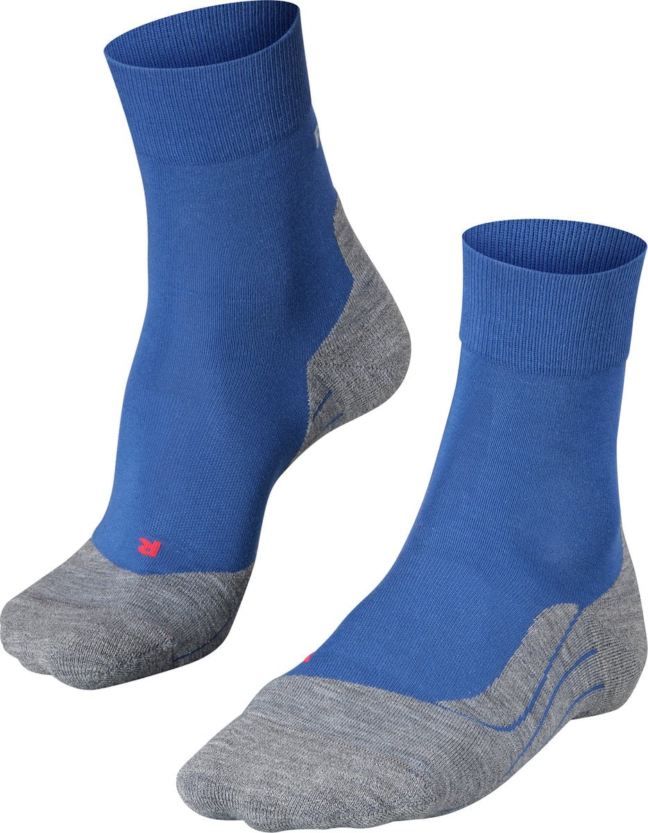 Falke ru4 Anti-Blister Baumwoll-Funktionsmaterial Laufsocken Herren Blau – Größe 42-43