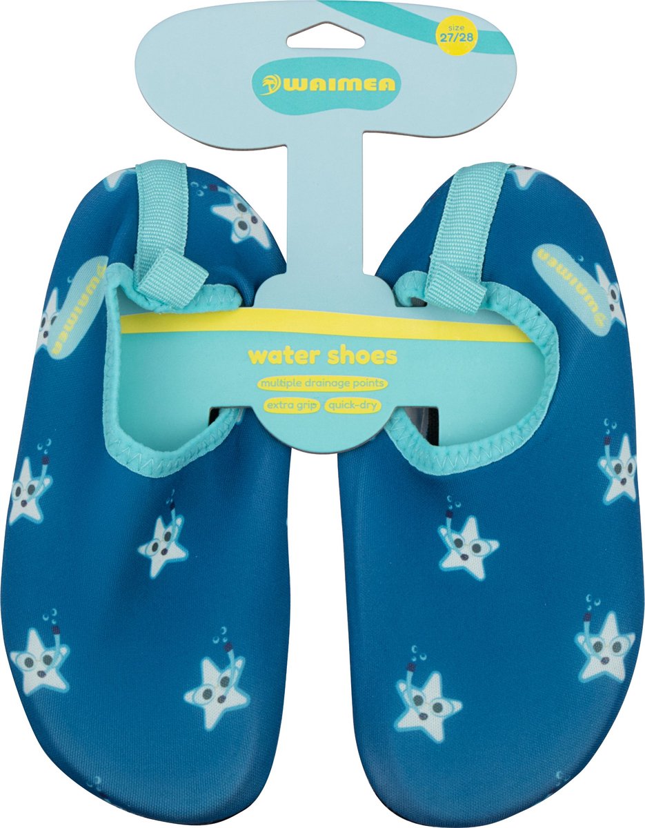 Waimea waterschoen - kinderen - antislip - extra grip - blauw - maat 21 22