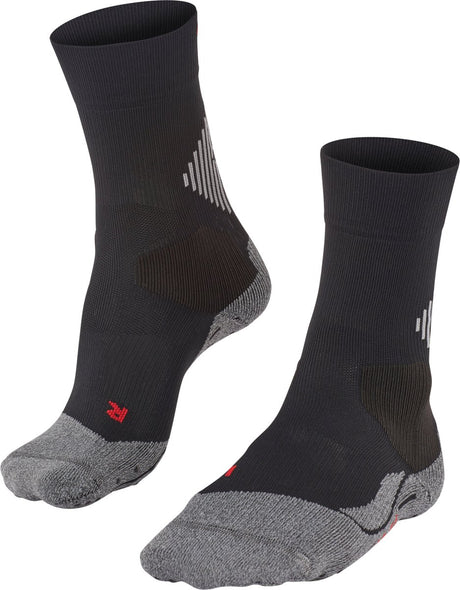 Falke 4grip stabilisierende Anti-Blasen-, Anti-Schweiß-Funktionsgarn-Sportsocken Unisex Schwarz - Größe 42-43