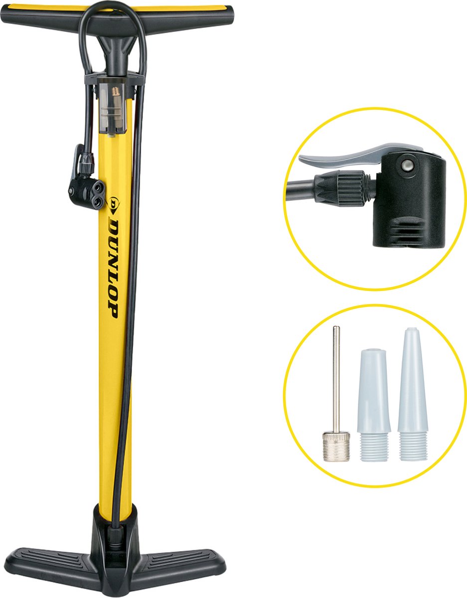 Dunlop Fahrradpumpe gelb
