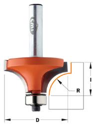 Cmt-Rundfräser hw s=8 d=18,7 r=3