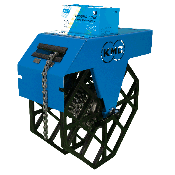 KMC -Fahrradkette Rollhalter - Blau - 1 Haspel - Workshop