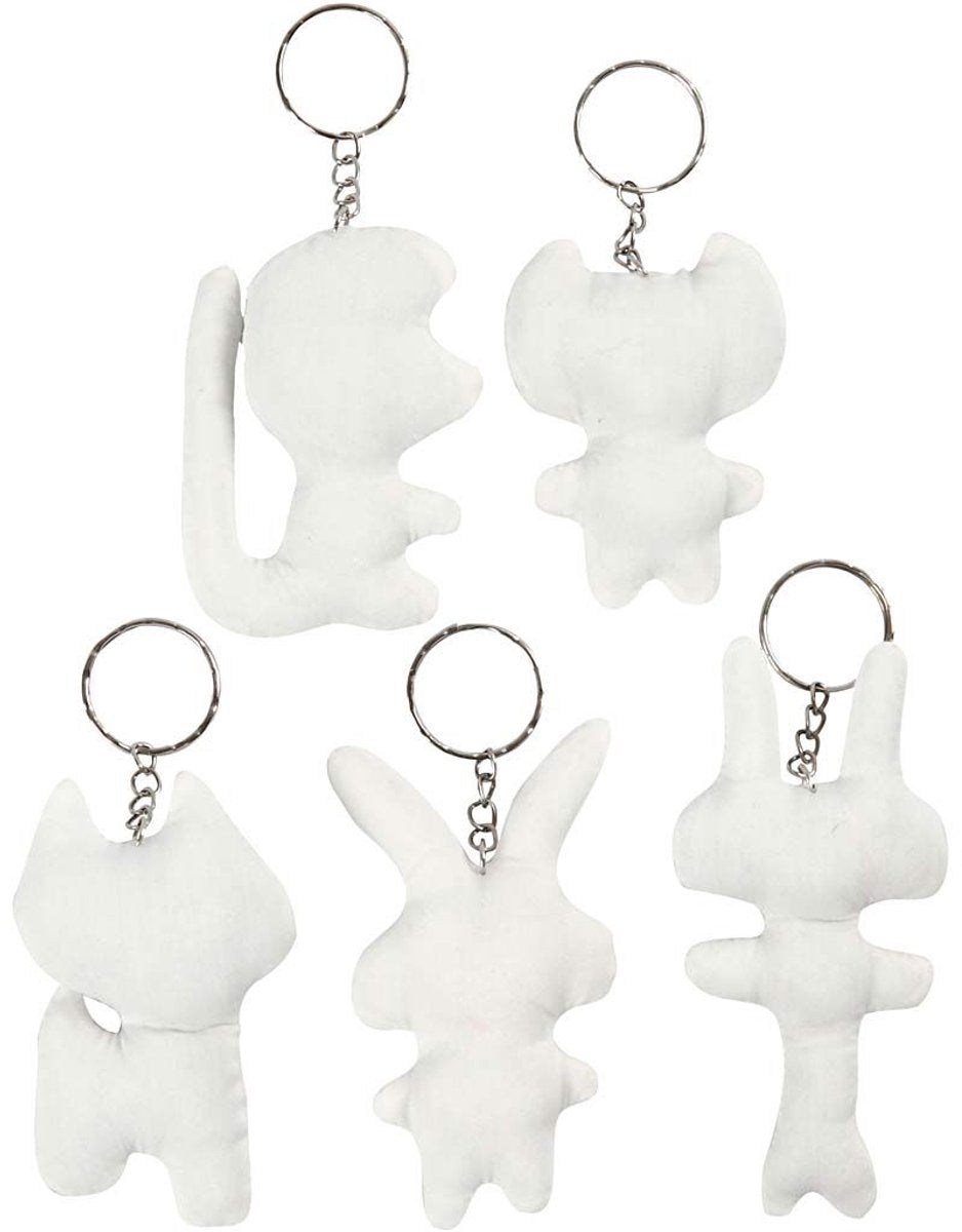 Kreativunternehmen https: www.cchobby.nl-textile-figures-with-keychain-h-6-10-cm-5-piece-1-box