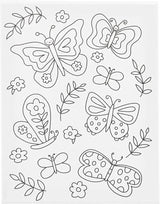 Creativ Company Malleinwand mit Druck, Schmetterlinge, D: 1,6 cm, Größe 24x30 cm, 360 g, 1 Stück