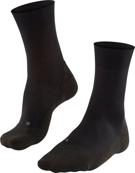 Falke go2 Anti-Blister Baumwolle Funktionsmaterial Golfsocken Herren Schwarz - Größe 44-45