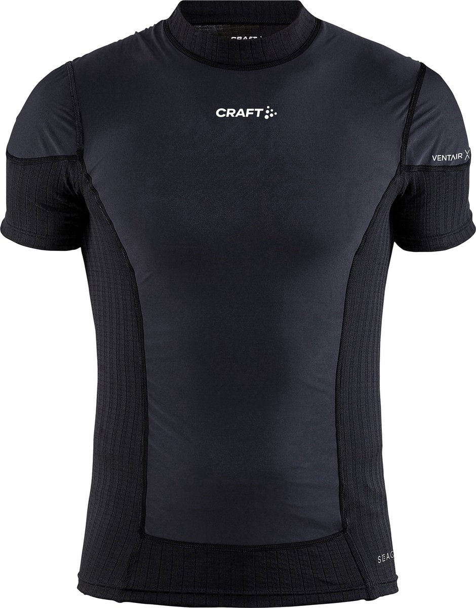 Craft active extreme x wind ss m heren thermoshirt - zwart - granite