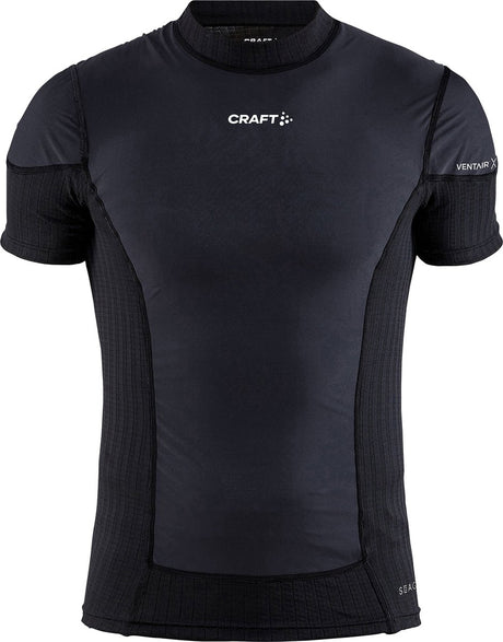 Craft active extreme x wind ss m heren thermoshirt - zwart - granite