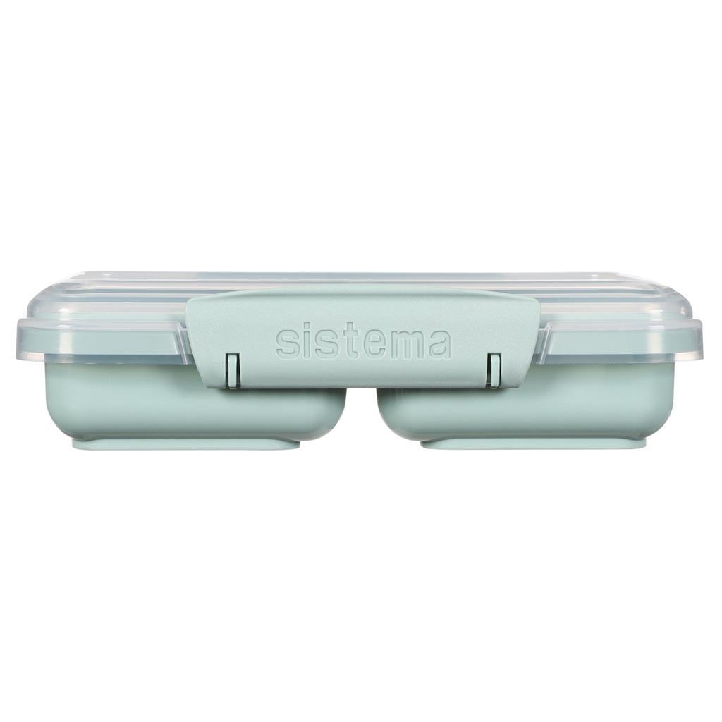 Sistema Snack-Take-Away-Box 2 Fächer 350 ml sortiert blau hellblau