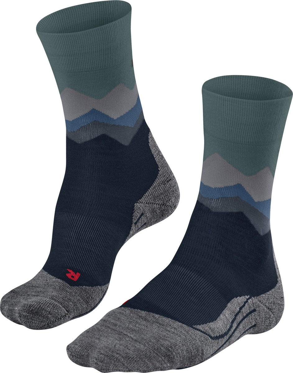 Falke TK2 Anti-Blister Wandersocken aus dickem Woll-Funktionsmaterial Herren blau - Größe 44-45