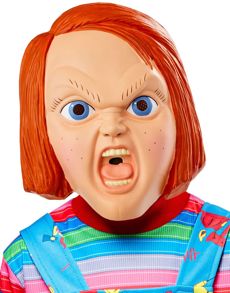 Rubys Chucky-Halbmaske für Erwachsene – Einheitsgröße
