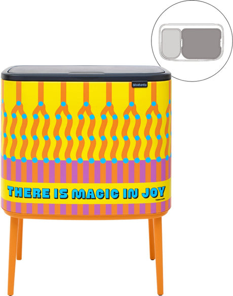 Brabantia bo touch bin prullenbak - 11 + 23 liter - afvalscheiding - yinka ilori