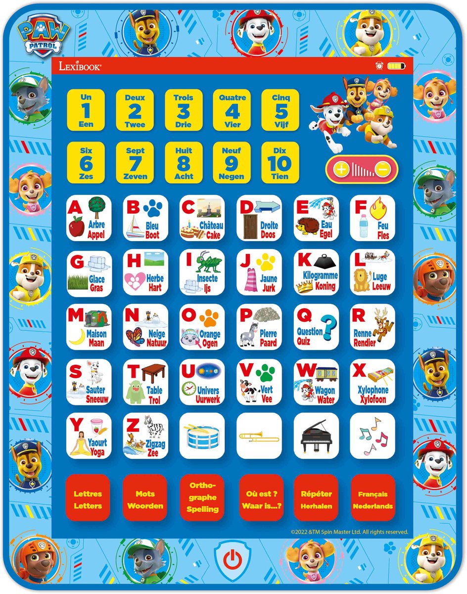 Lexibook Tablette éducative bilingue pat patrol auf Französisch und Englisch