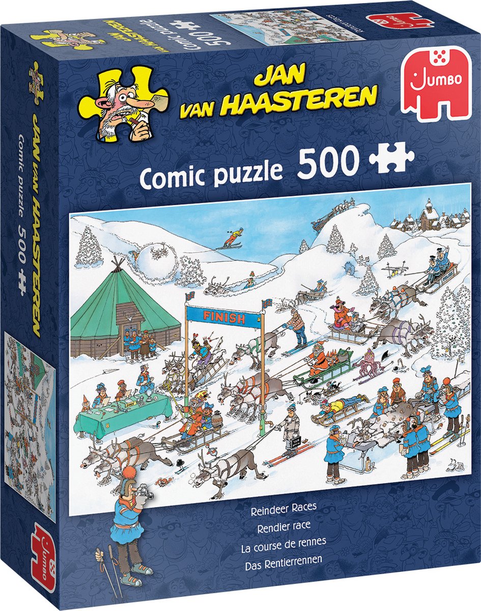 Jan Van Haasteren Jigsawawier Rendier Race, 500st.