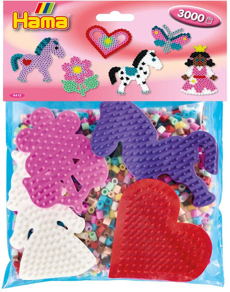 Hama Midi-Bügelperlen-Set Gruppenpackung rosa, 3000-tlg.