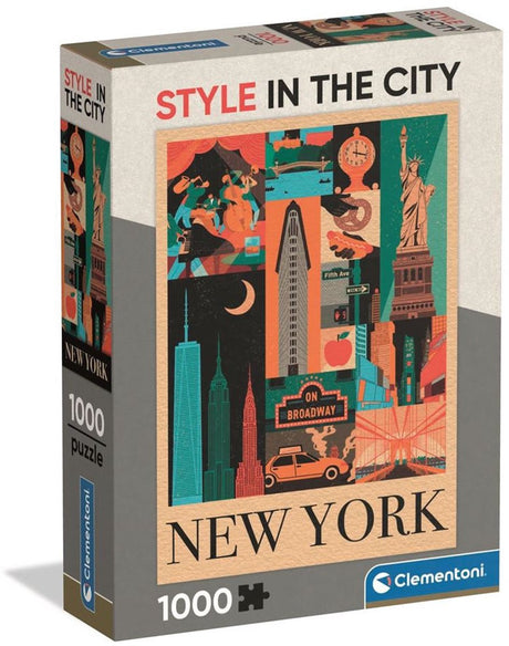 Clementoni – Stil in der Stadt New York – Puzzle 1000 Teile