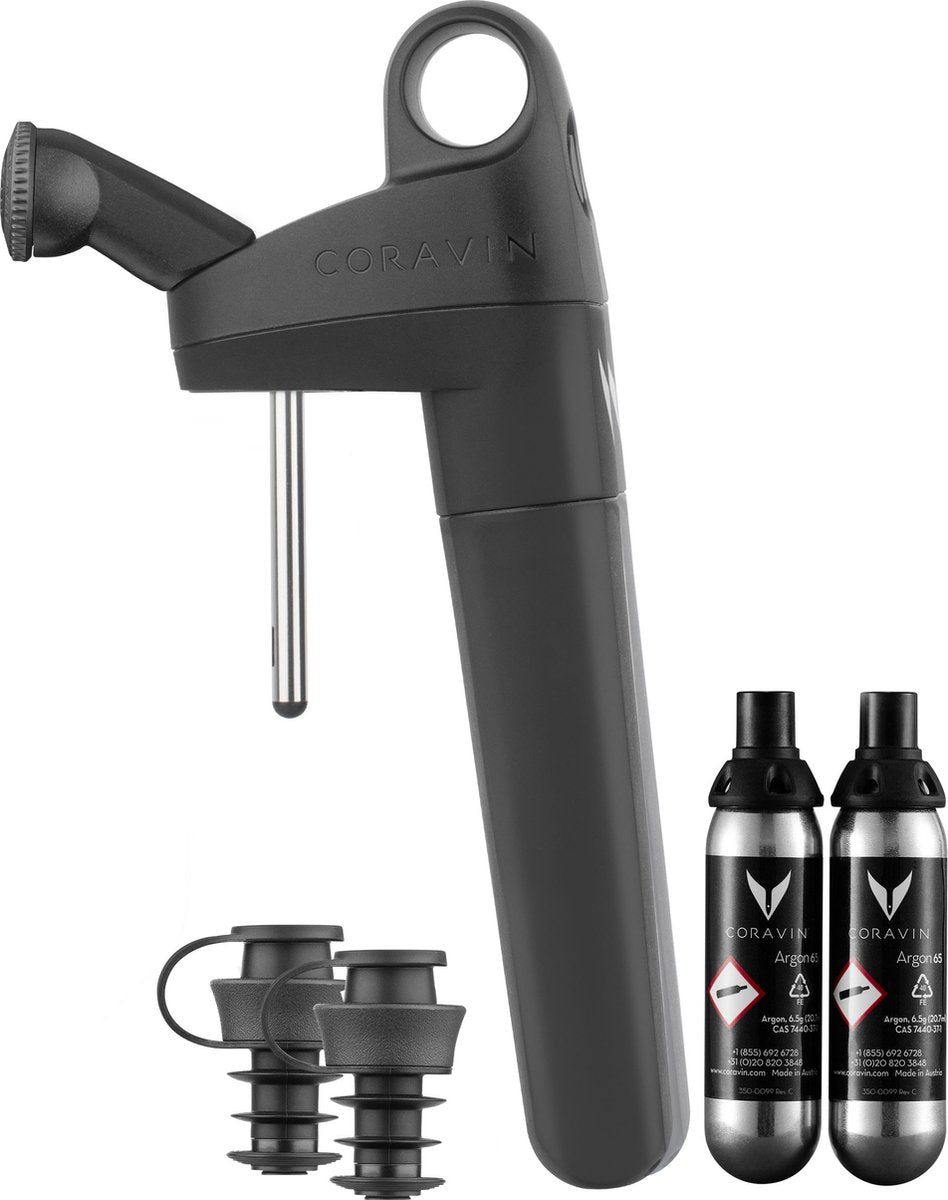 Coravin pivot+ wijnbewaarsysteem - zwart
