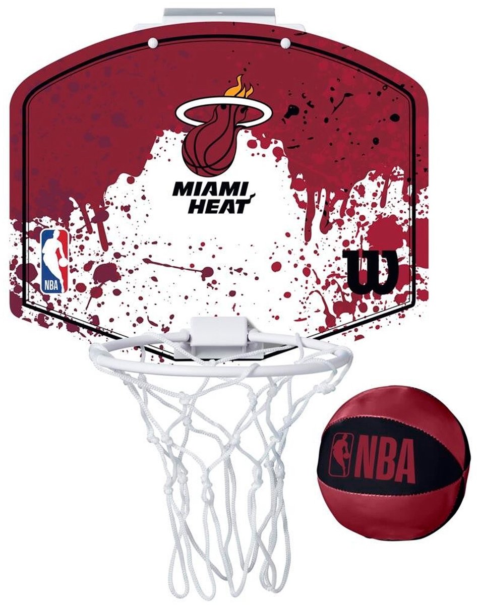 Wilson NBA Team Mini Hoop Team Miami Heat für Sportfanzone