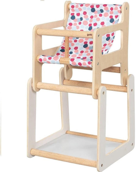 Goki Puppenhochstuhl mit Tisch, 2in1. 3+