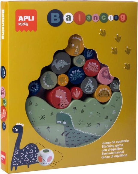 Apli Kinder-Balancierspiel Dinosaurier aus Holz