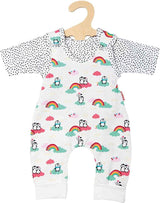 Puppen-Strampler-Pinguin mit T-Shirt, 28-35 cm