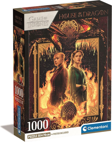 Clementoni – Puzzle – 1000 Teile – Haus des Drachen – Puzzle für Erwachsene