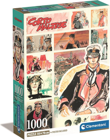 Clementoni – Puzzle – 1000 Teile – Corto Maltese – Puzzle für Erwachsene