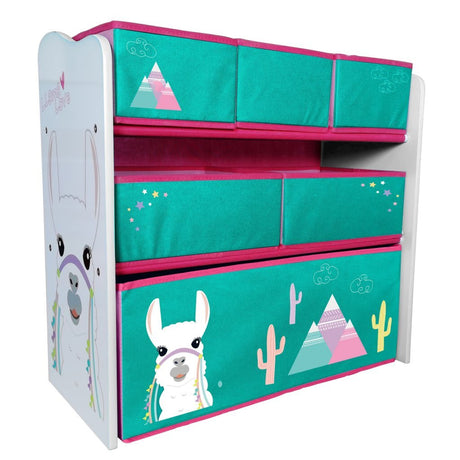 Lama-Spielzeugschrank aus Holz