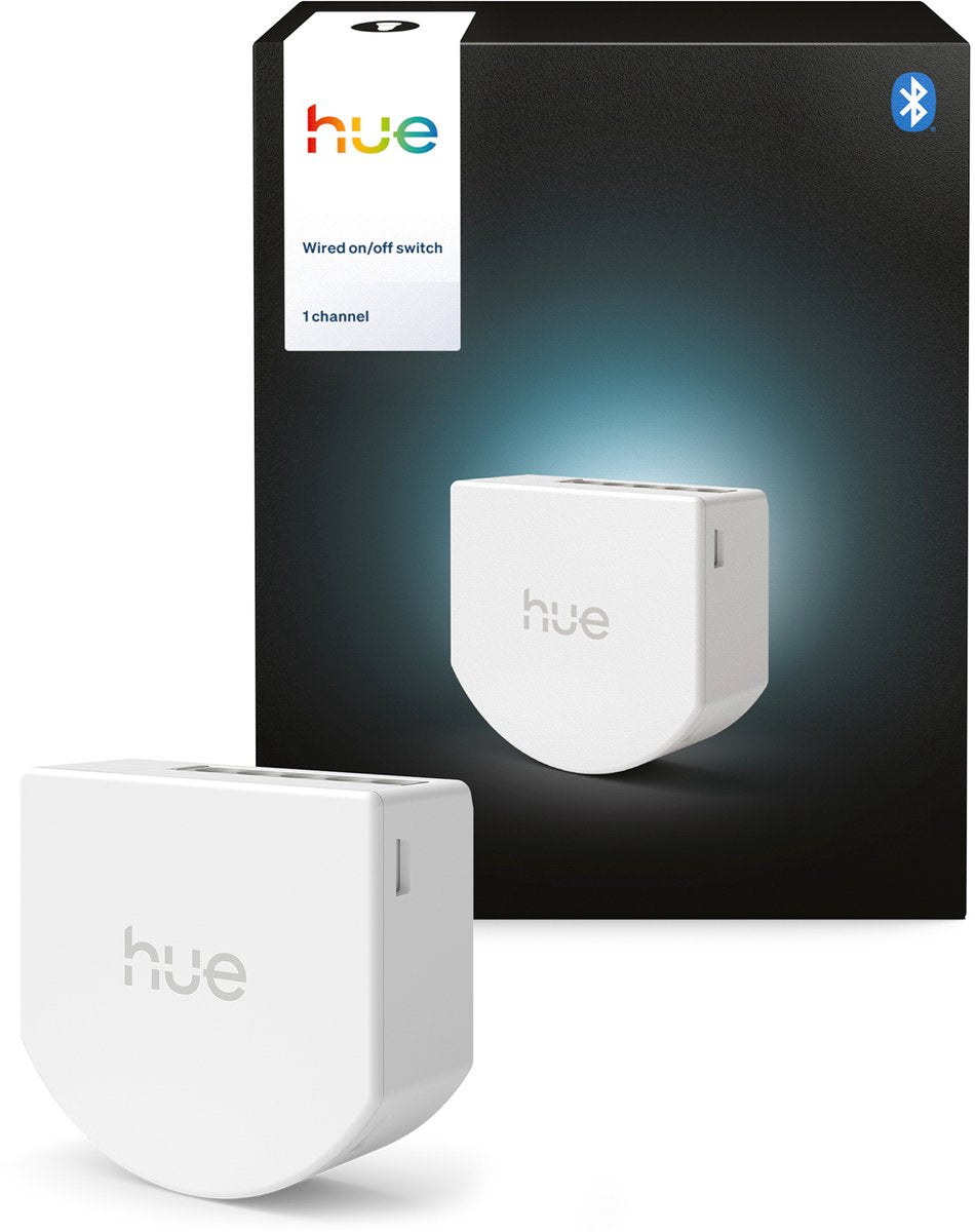 Philips hue bedrade wandschakelaar voor niet-slimme lampen - bevat 1 module, voor 1 kanaal - zonder batterijen - nuldraad vereist  - maakt niet-slimme lampen slim - slimme verlichting