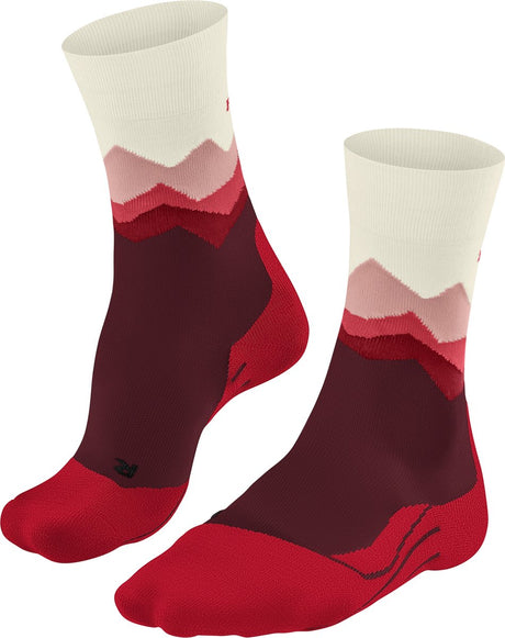 Falke TK2 Anti-Blister Wandersocken aus dickem Woll-Funktionsmaterial Damen Rot – Größe 37-38