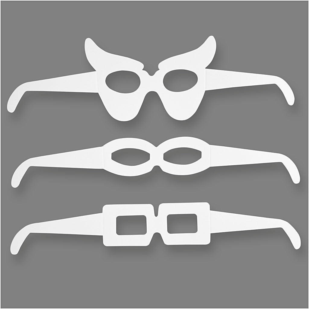 Creativ Firmengläser, H: 4,5-10 cm, L: 32 cm, 230 g, weiß, 16 Stück 1 Box