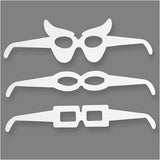 Creativ Firmengläser, H: 4,5-10 cm, L: 32 cm, 230 g, weiß, 16 Stück 1 Box