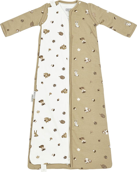Meyco Baby Waldtiere Babyschlafsack 4 Jahreszeiten – Sand – 3,0 Tog