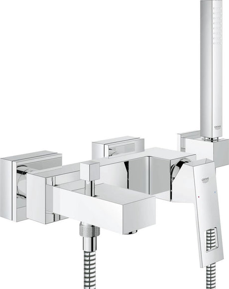 Grohe Eurocube Badewannenarmatur – mit Wannenset – 15 cm – Chrom – 23141000