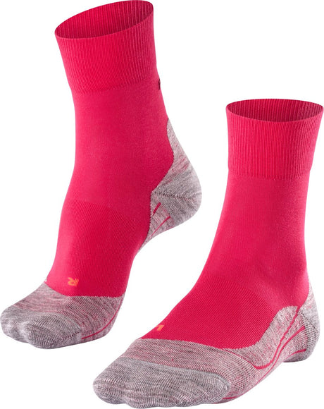 Falke ru4 Anti-Blister Baumwoll-Funktionsmaterial Laufsocken Damen Rot – Größe 37-38