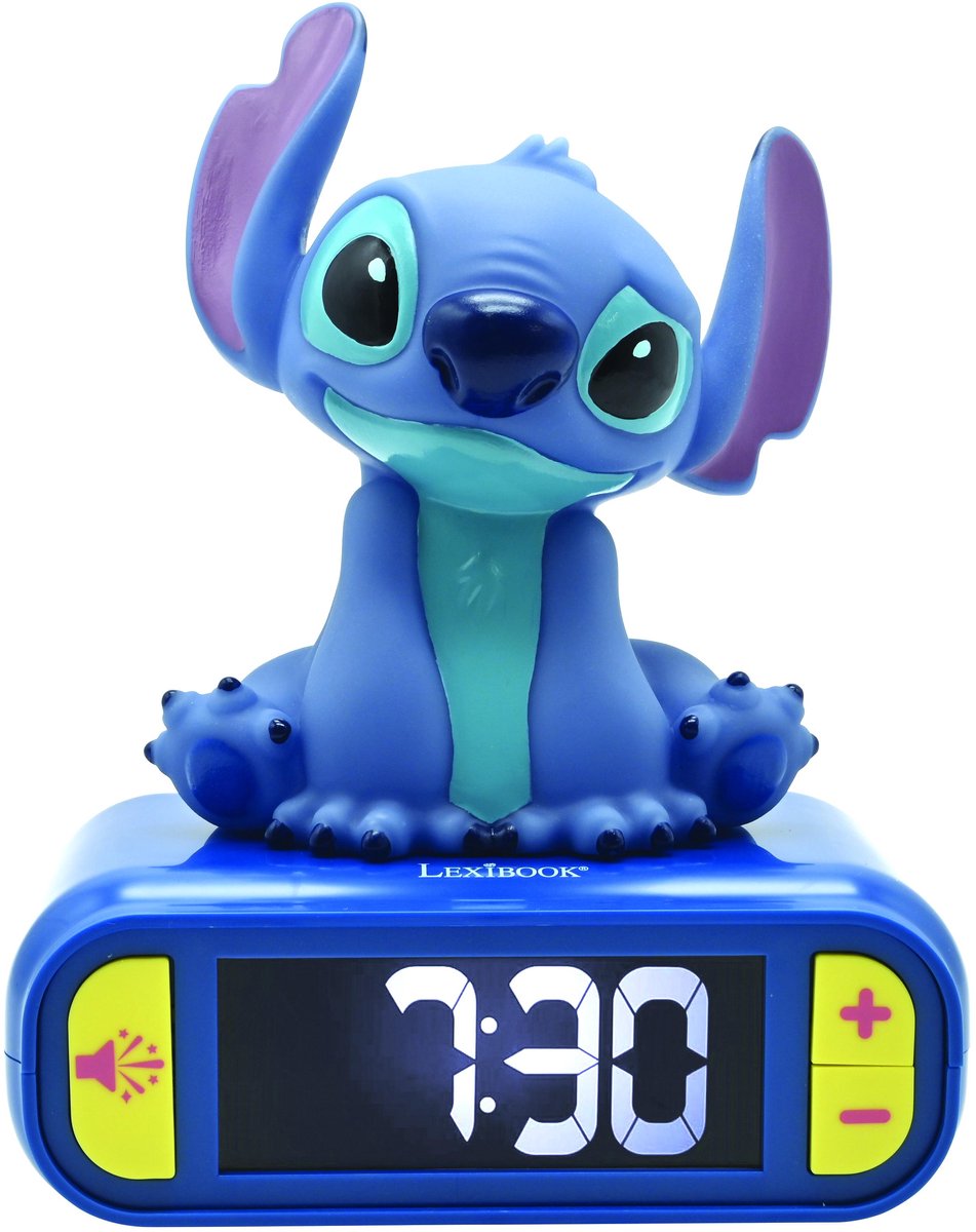 Lexibook Stitch 3D-Digitalwecker mit Licht und Ton